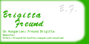 brigitta freund business card
